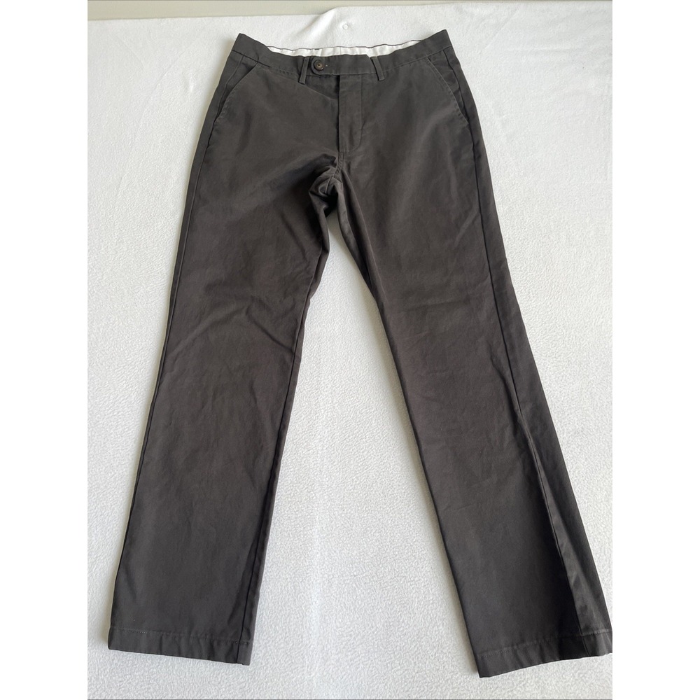Spier & Mackay Chino Pants Mens 32x30 Charcoal Cotton Slim Fit SM-F00313